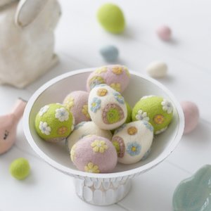 Easter: Felt Easter Eggs Set - Fairy Home