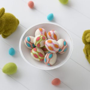 Felt Easter Eggs Set - Contemporary