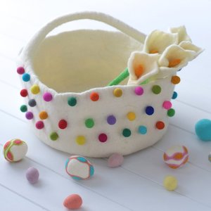 Large Felt Basket
