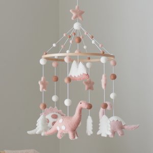 Baby Mobiles: Pink Dinosaurs Baby Mobile