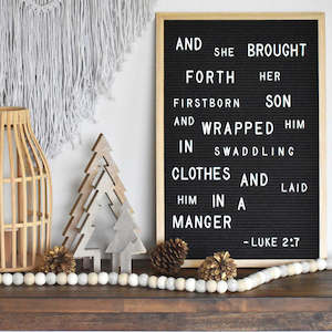 Silent Night Christmas Garland