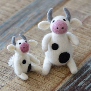 Felt Cows - Set of Two