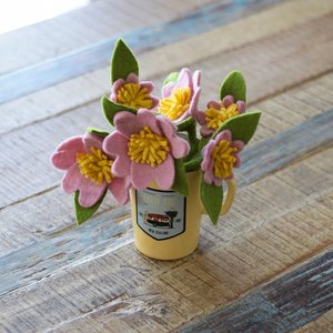 Nursery And Home: Pink Felt Flower