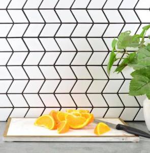 York Chevron Matt White -Sheet