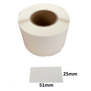 Labels: 51mmx25mm Zebra Bixolon TSC Direct Thermal Barcode Label Rolls Lightspeed Shopify