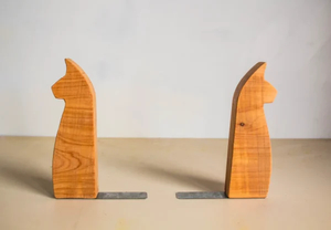 Products: Handcrafted Timber Cat Bookends – Tiltwood Furniture