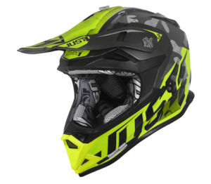 JUST1 J32 Swat Camo Yellow Youth Helmet