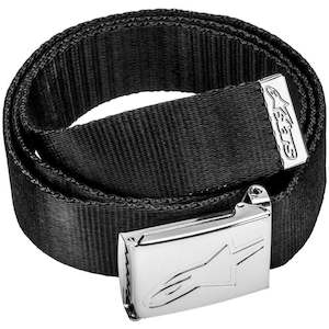 Accessories 1: Ageless Web Belt Black/Chrome