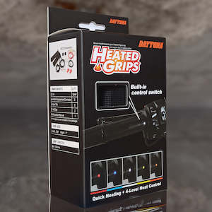Road Grips: Daytona 4-Level Heated Grips - Built-In Switch