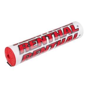 Bar Pads: Renthal SX Handlebar Pad (10in) - White / Red