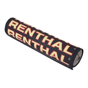 Bar Pads: Renthal SX Handlebar Pad 10in - Black / Yellow Retro