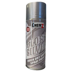 Chemz Enamel Paint Gloss Silver (400 ml)