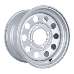 Wheels Rims: Whites ATV/UTV Steel Rim 14x8 Can-Am Rear 4/137 +32.7 - Silver
