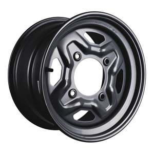 Whites ATV/UTV Steel Rim 14x8 Polaris Rear 4/156 +63.5 - Black