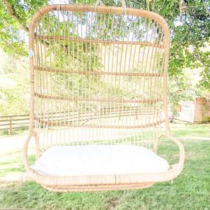 Furniture: Blue Spur Rattan Hanging Chair
