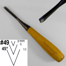 Products: (VE) MASTERCARVER V-TOOL 49-3mm 45 degree 401490