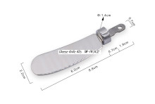 Products: Stainless Steel Cheese Knife /Spreader Kits TW-PK432 88mm