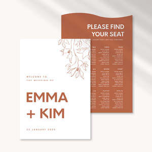Kim Wedding Invitations: Kim - Wedding Signage Package