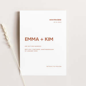 Kim Wedding Invitations: Kim - Save the Dates