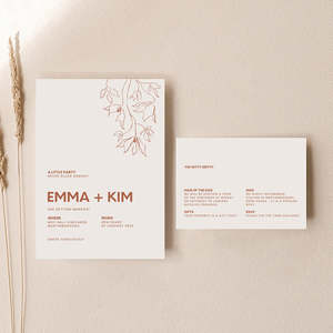 Kim Wedding Invitations: Kim - Wedding Invitation Cards Set of 2