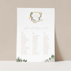 Elle Wedding Invitations: Elle - Wedding Seating Chart