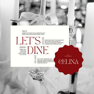 All: Erina - Wedding Menu and Place Card
