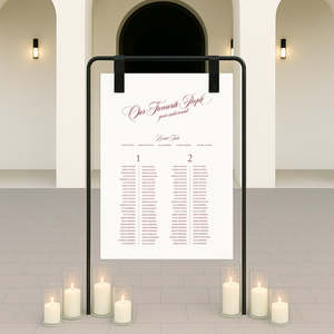 All: Victoria - Wedding Seating Chart