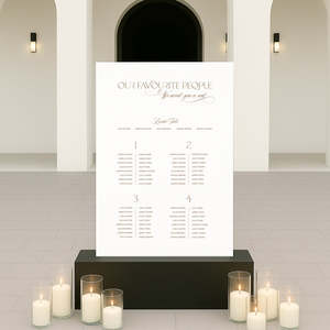 Evora - Wedding Seating Chart