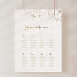 Nora Wedding Invitations: Nora - Wedding Seating Chart
