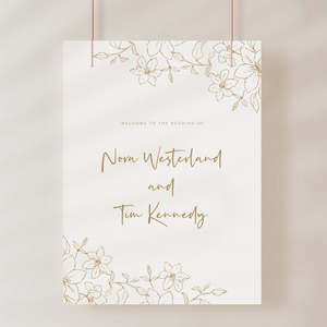 Nora Wedding Invitations: Nora - Wedding Welcome Sign