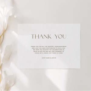 Clara Wedding Invitations: Clara - Thank You Cards