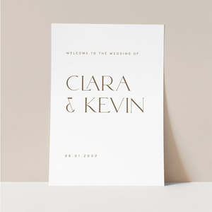 Clara Wedding Invitations: Clara - Wedding Welcome Sign