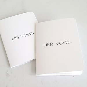 Clara Wedding Invitations: Minimalist Wedding Vow Book Set