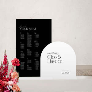 Simple Elegant Wedding Signage Package