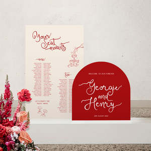Wedding Welcome Sign: Hand Drawn Wedding Signage Package
