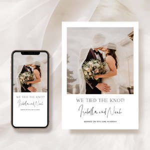 Elopement Announcements: Photo Elopement Announcements & Cards