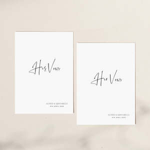 Wedding Vow Books: Modern Wedding Vow Book Template