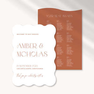 Amber Wedding Invitations: Amber - Wedding Signage Package