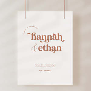 Hannah Wedding Invitations: Hannah - Wedding Welcome Sign