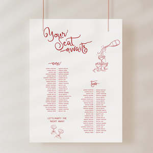 Georgie Wedding Invitations: Georgie - Wedding Seating Chart