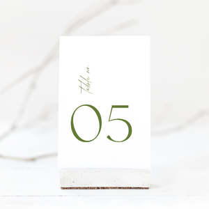 Autumn Wedding Table Number Card Template