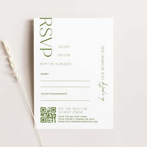 Autumn Wedding RSVP Card