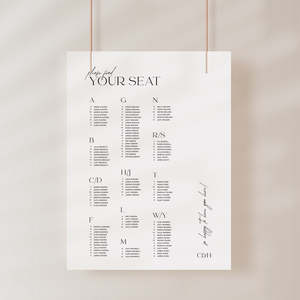 Cleo - Wedding Seating Chart