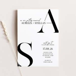 Bold Wedding Invitations Stationery: Aurelia - Wedding Invitation