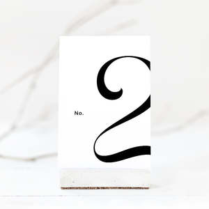 On The Day Wedding Stationery And Signage: Erina - Table Number Set