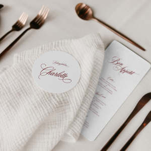 Victoria - Menu and Place Card