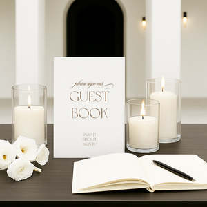 Romantic Wedding Invitations: Evora - Wedding Guest Book Sign