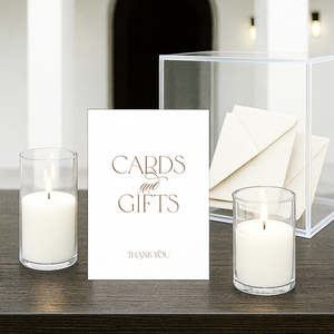 Romantic Wedding Invitations: Evora - Wedding Cards & Gifts Sign
