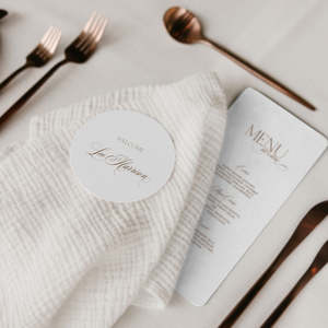 Evora - Menu and Place Card