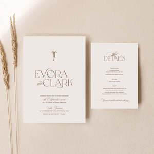 Evora - Wedding Invitation Set